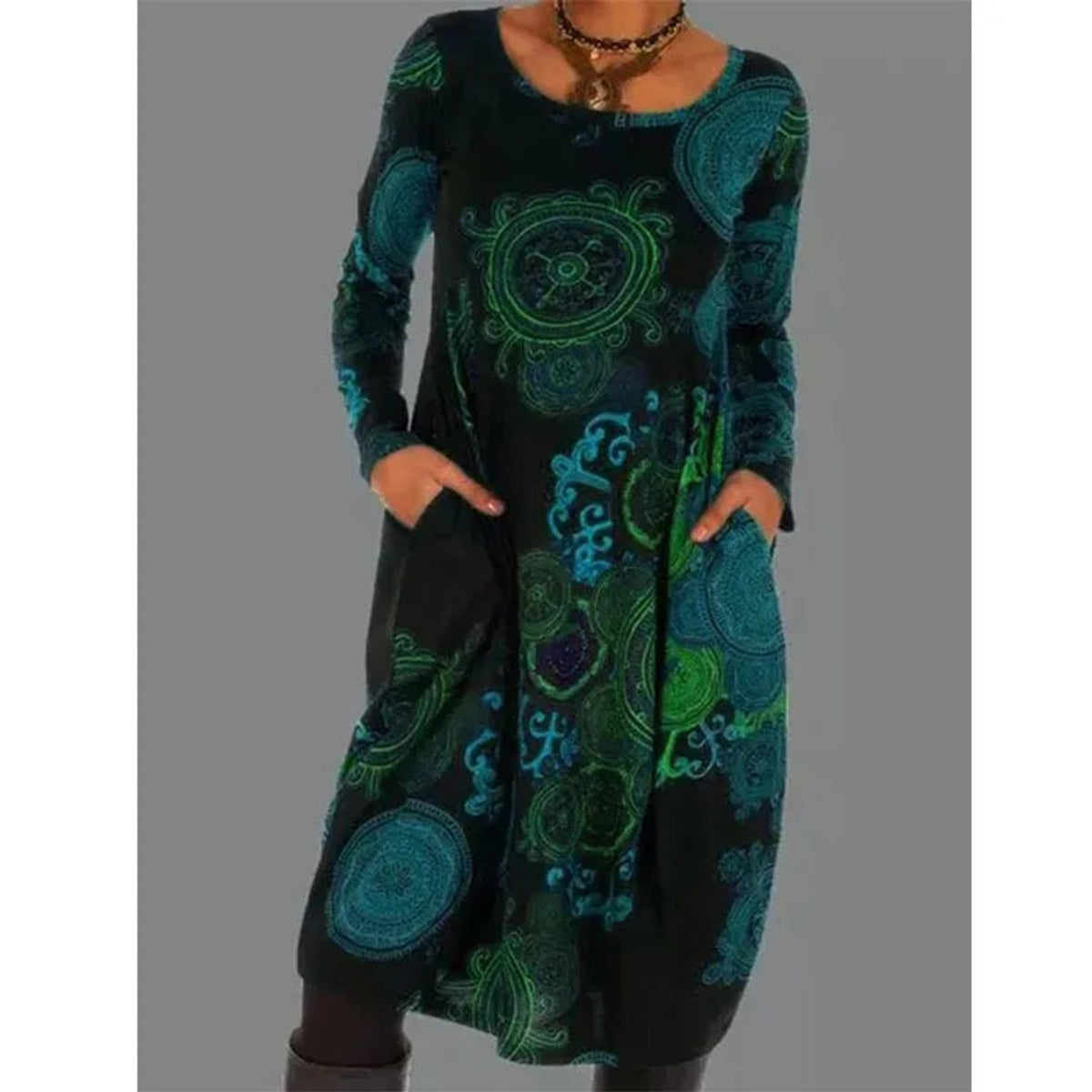Elegant Women's Winter Dress Comfortable Thermal Insulation 3