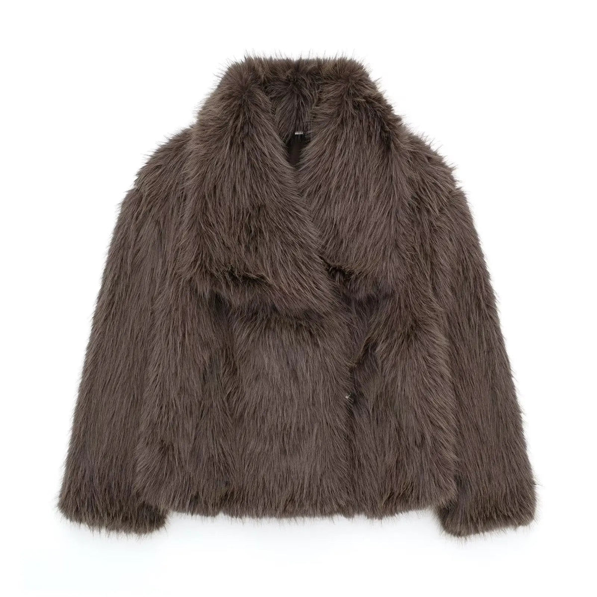 Faux Fur Jacket Stylish Cozy Elegant Winter Fashion Outerwear 10