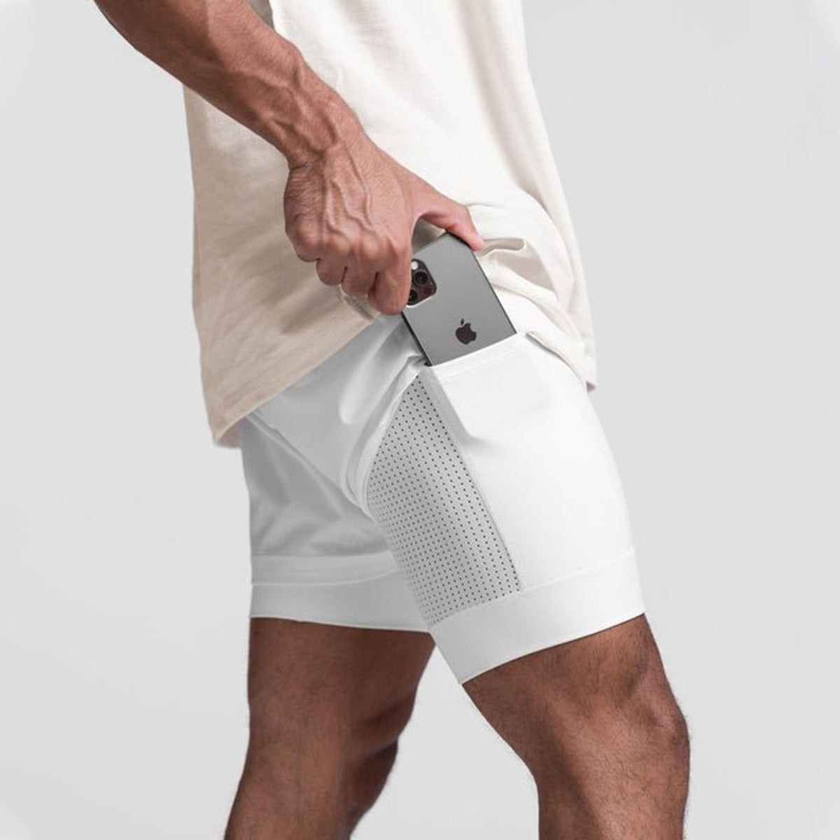 Fitness Shorts Men Lightweight Breathable Performance Workout Shorts 3