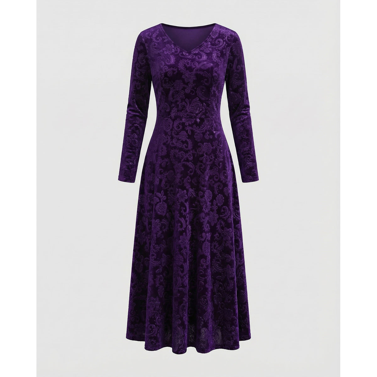 Flared Dress Women Elegant Summer Style Figure-Flattering Fit 5