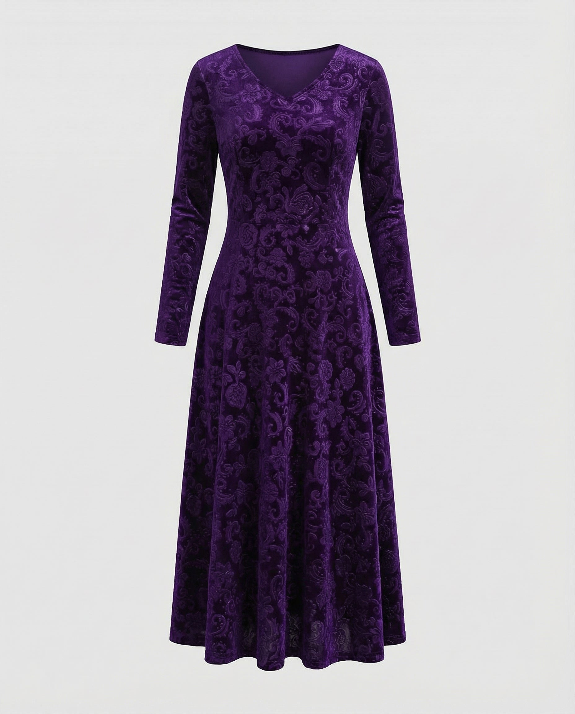 Flared Dress Women Elegant Summer Style Figure-Flattering Fit 5