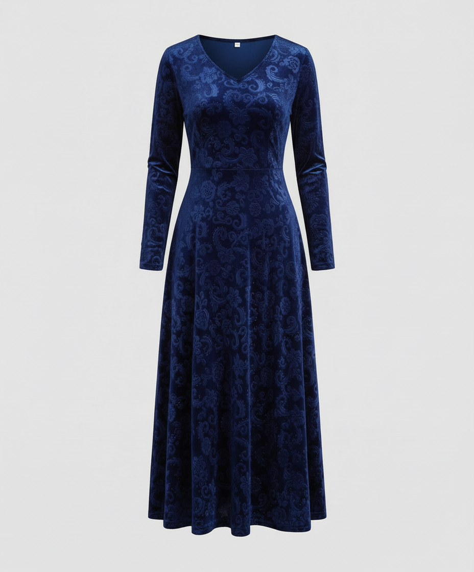 Flared Dress Women Elegant Summer Style Figure-Flattering Fit 6