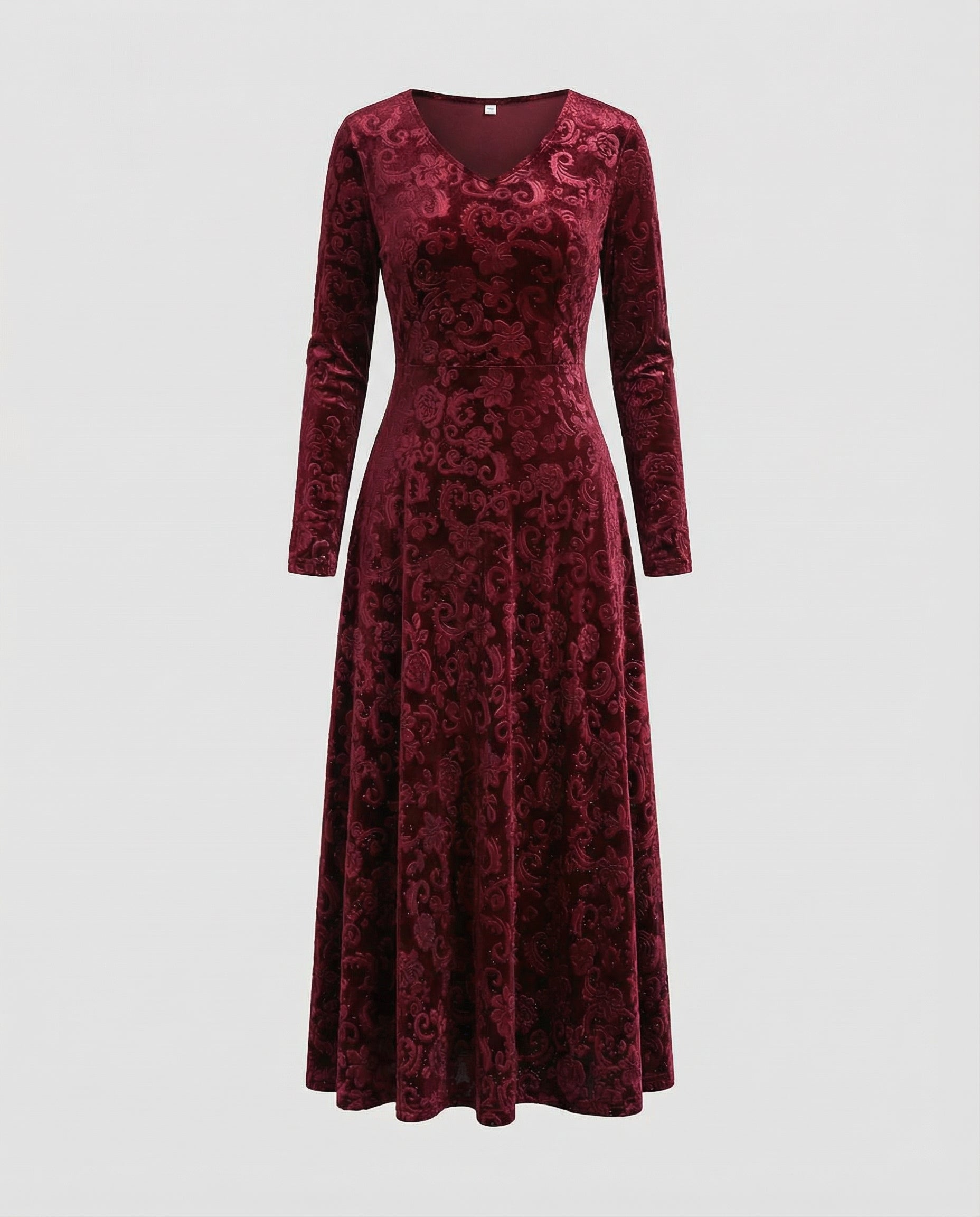 Flared Dress Women Elegant Summer Style Figure-Flattering Fit 8