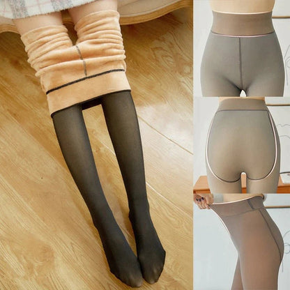Fleece Lined Leggings Women High Waist Stretchy Comfort Winter Wear 1