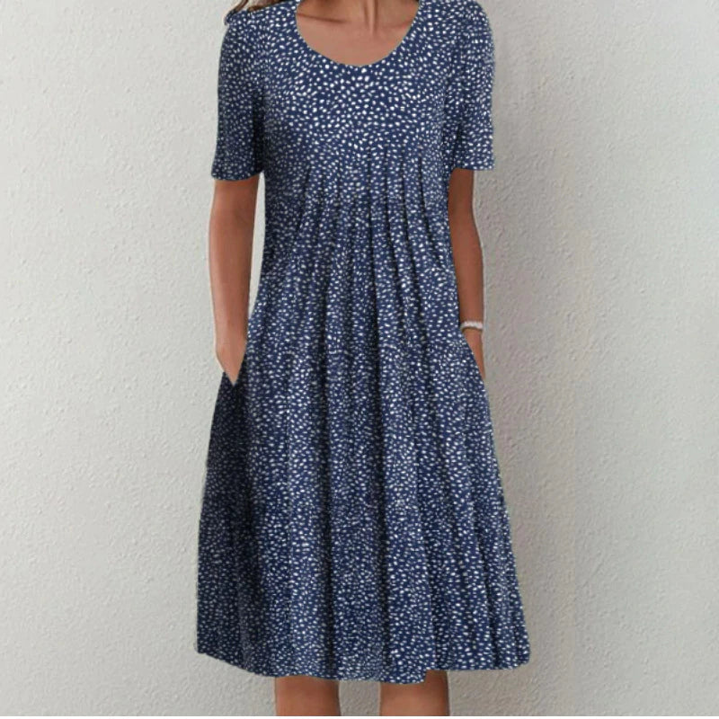 Floral Dress Women Casual Fit with Pockets Summer Elegance 4