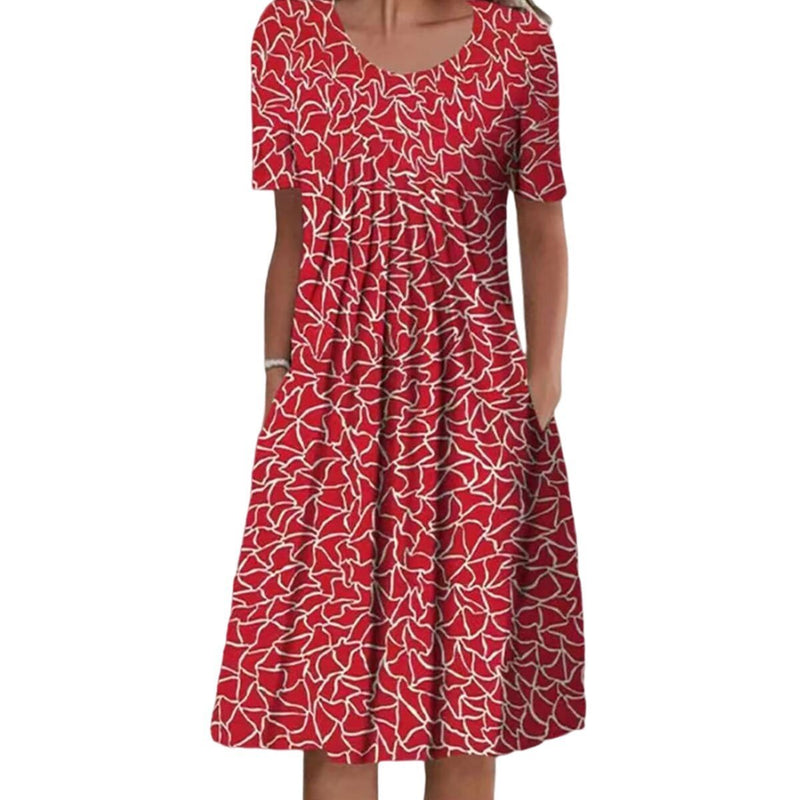 Floral Dress Women Casual Fit with Pockets Summer Elegance 5