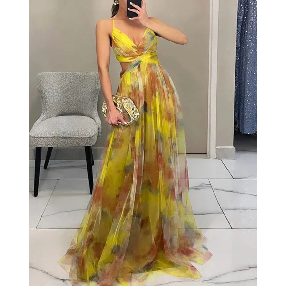 Floral Maxi Dress Women Lightweight Summer Style Effortless Elegance 12