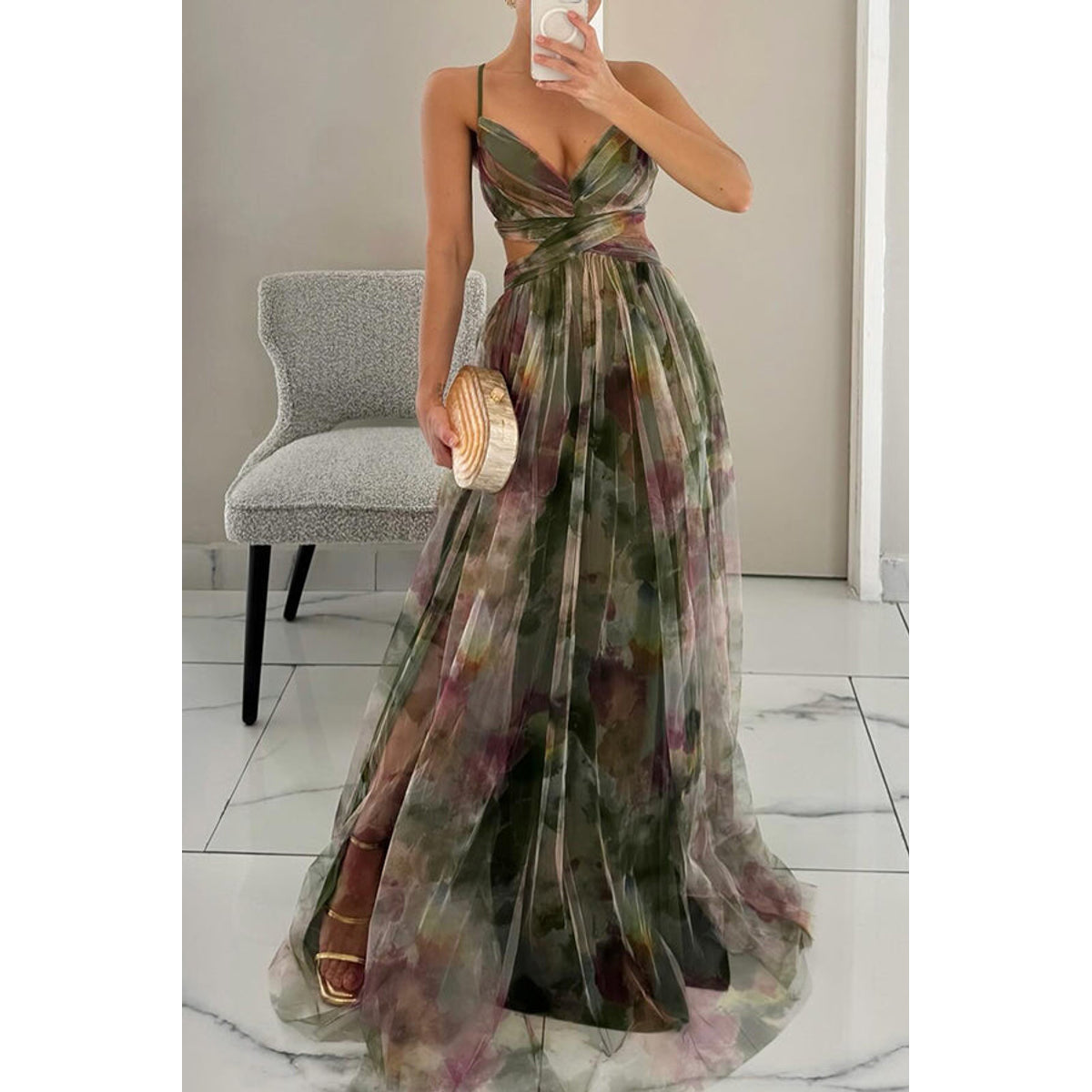 Floral Maxi Dress Women Lightweight Summer Style Effortless Elegance 6