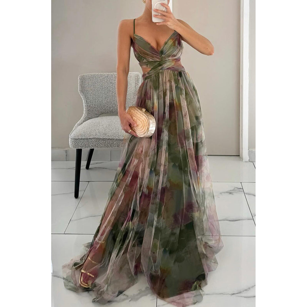 Floral Maxi Dress Women Lightweight Summer Style Effortless Elegance 9