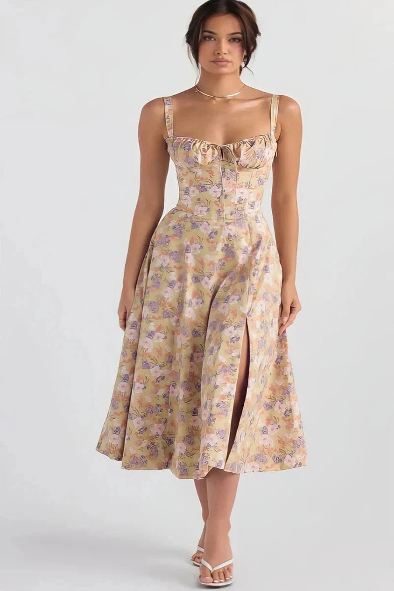 Floral Print Summer Dress for Women Adjustable Straps Casual Chic 9