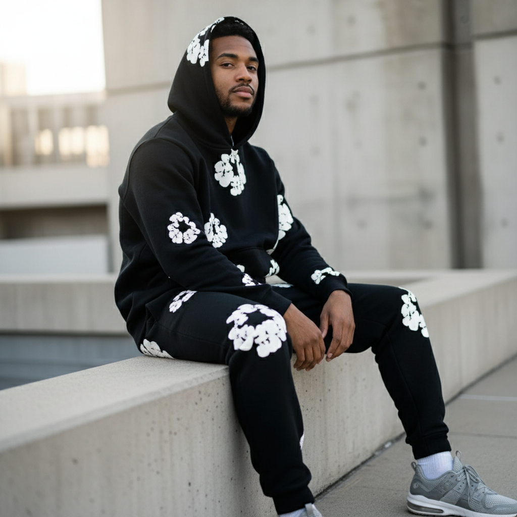 Floral Tracksuit Unisex Iconic Prints Casual Chic Streetwear 1