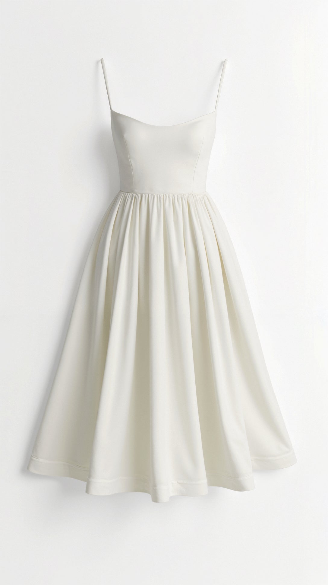 Flowing Midi Dress Women Elegant Soft Fabric Casual Chic 2