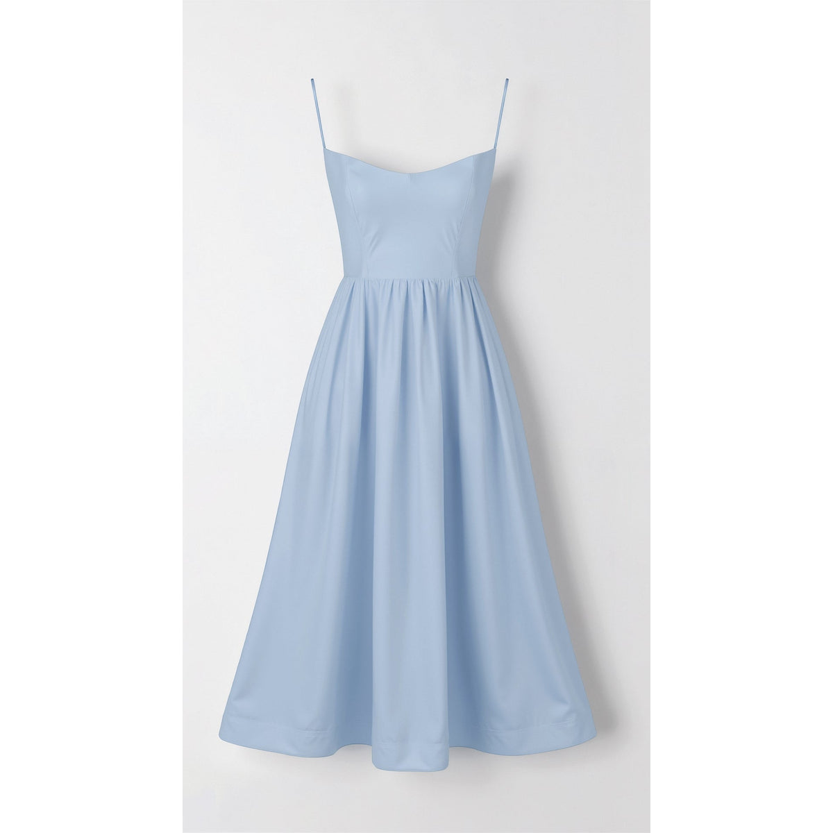 Flowing Midi Dress Women Elegant Soft Fabric Casual Chic 8