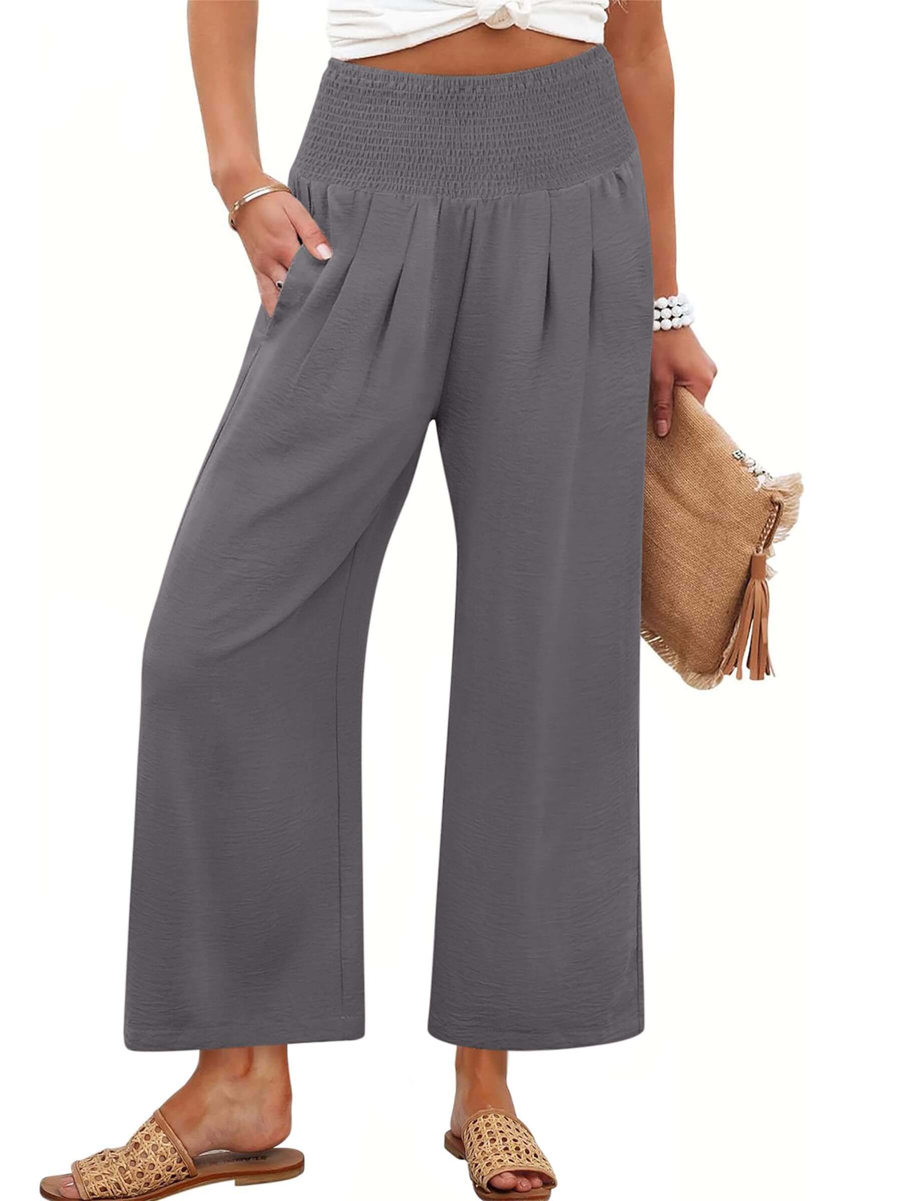Harper | Fließende Palazzo-Hose mit hohem Bund