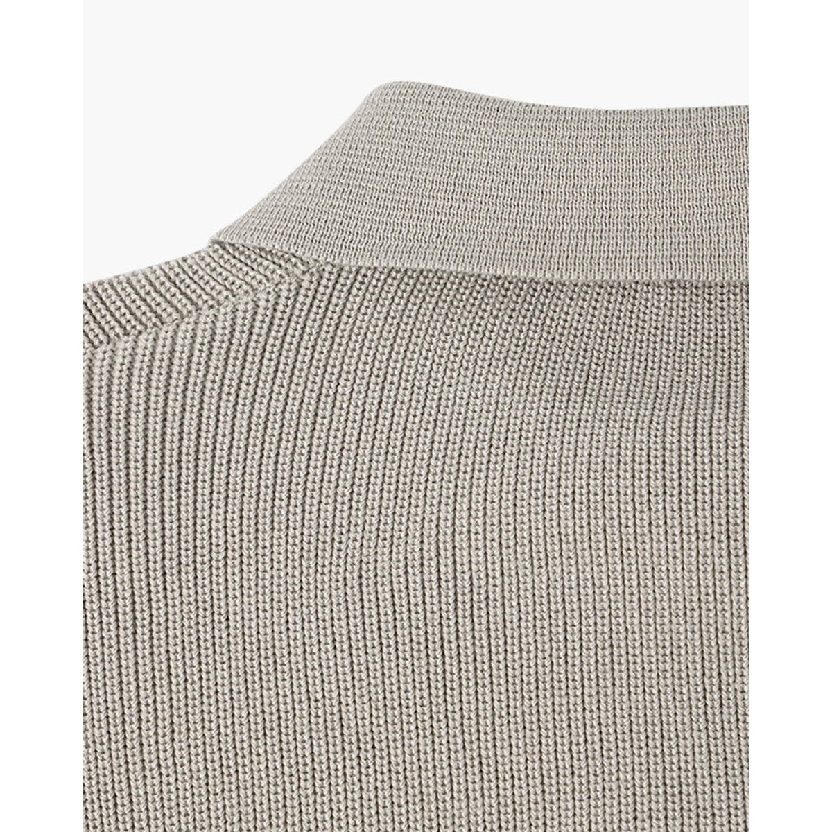 Half-Zip Polo Sweater Men Cotton Textured Design Casual Stylish 7
