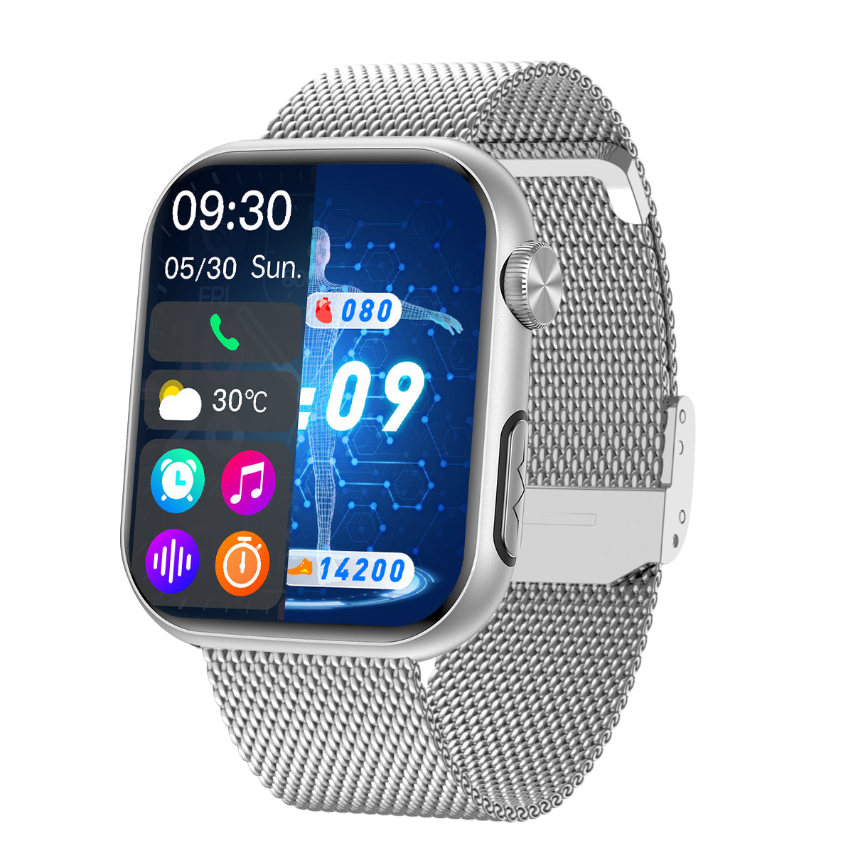 Health Guardian | Smartwatch with Blood Pressure & Glucose Monitoring | Real-Time Health Insights for Wellness 0