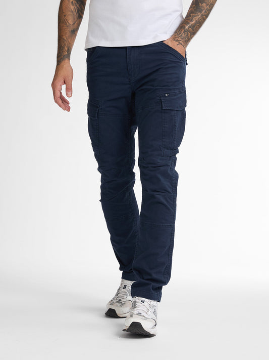 High Waist Black Cargo Pants for Men - Adjustable Fit, Utility Pockets, Relaxed Style 0