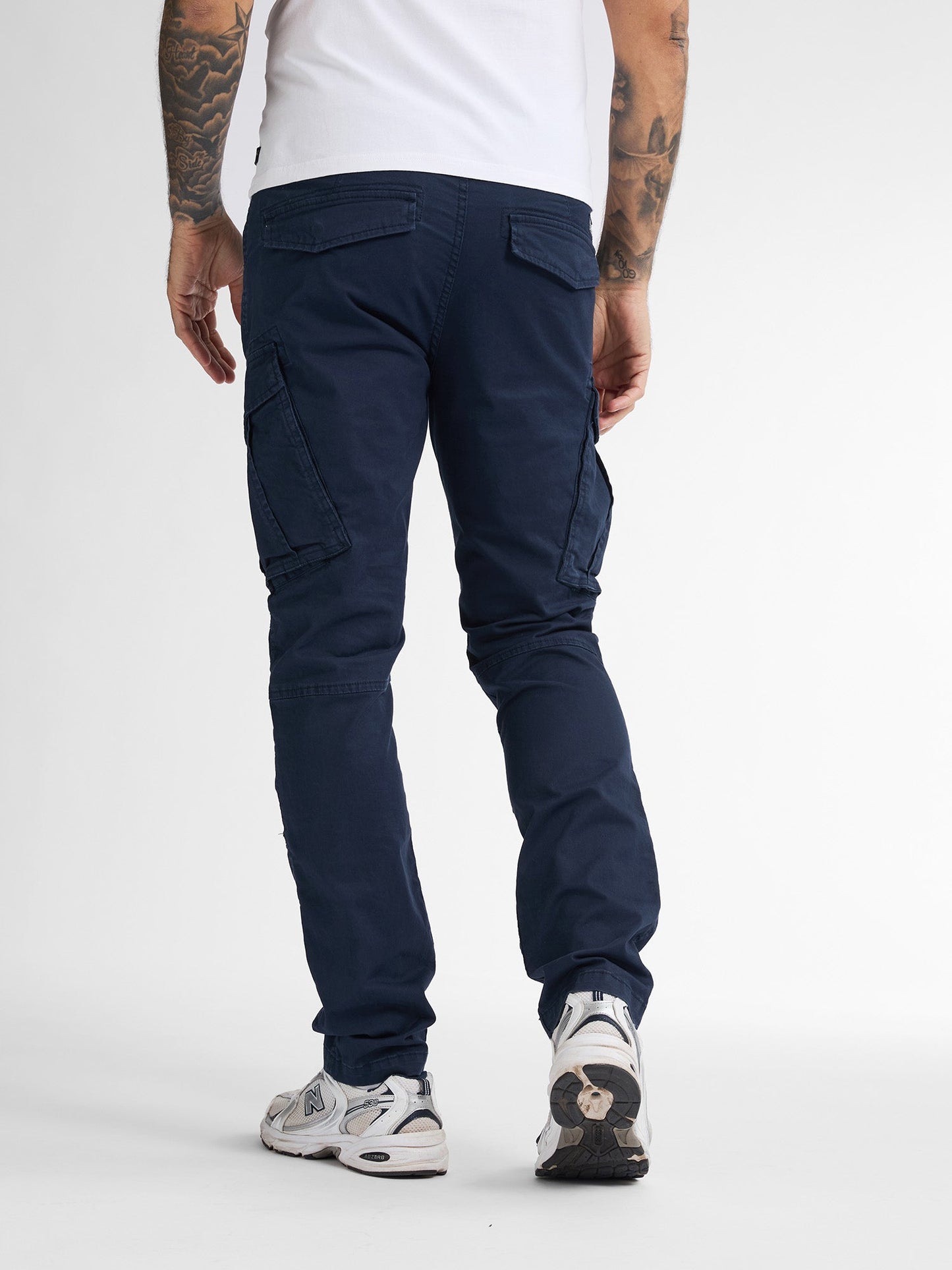 High Waist Black Cargo Pants for Men - Adjustable Fit, Utility Pockets, Relaxed Style 1