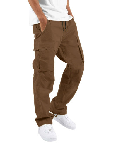 High Waist Black Cargo Pants for Men - Relaxed Fit with Utility Pockets 14