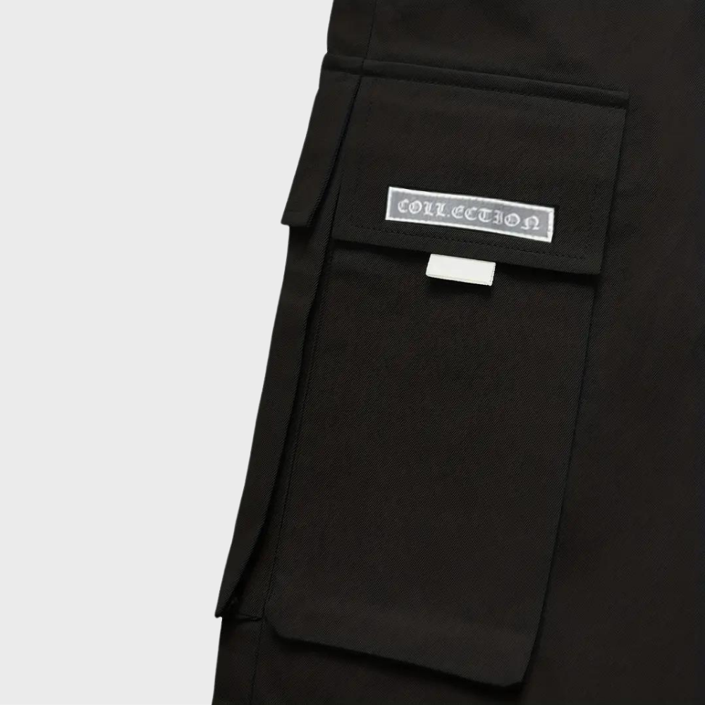 High Waist Mens Cargo Pants with Utility Pockets - Relaxed Fit Urban Trousers 8