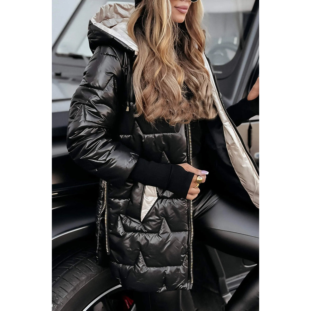 Hooded Puffer Jacket Women Quilted Warmth Stylish Design Casual Fall Fashion 7