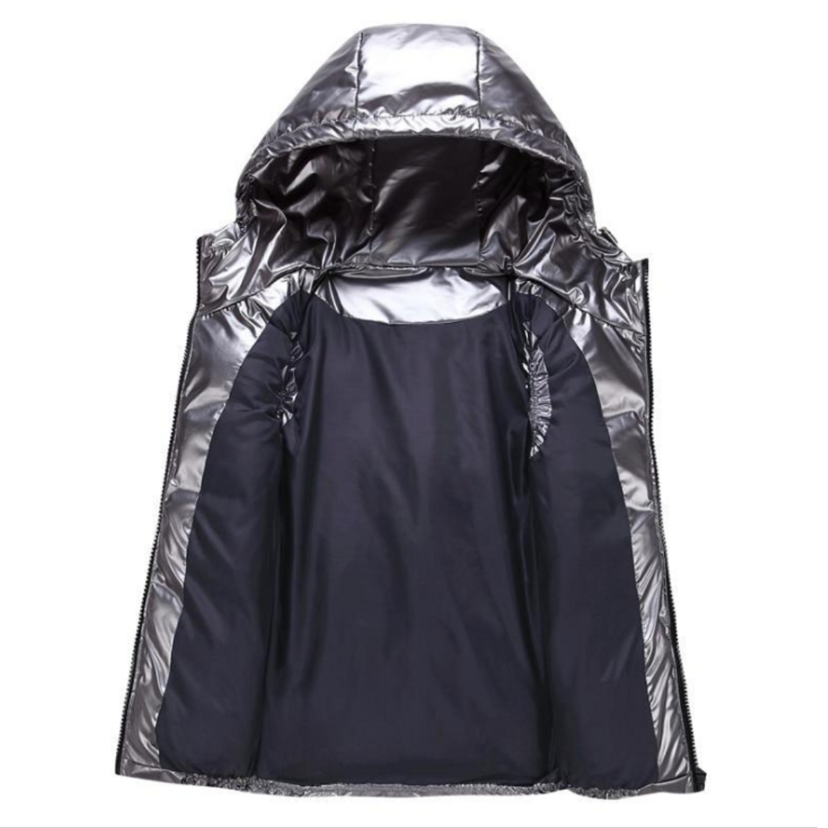 Insulated Hooded Vest Lightweight Casual Comfort for Cool Days 5