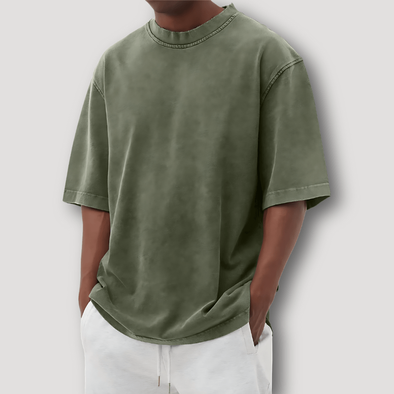 Jonte - Men's Oversized T-Shirt, Dropped Shoulder Tee in Soft Cotton 0