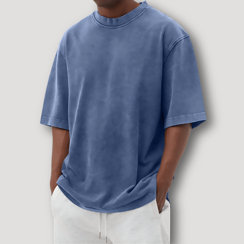 Jonte - Men's Oversized T-Shirt, Dropped Shoulder Tee in Soft Cotton 3