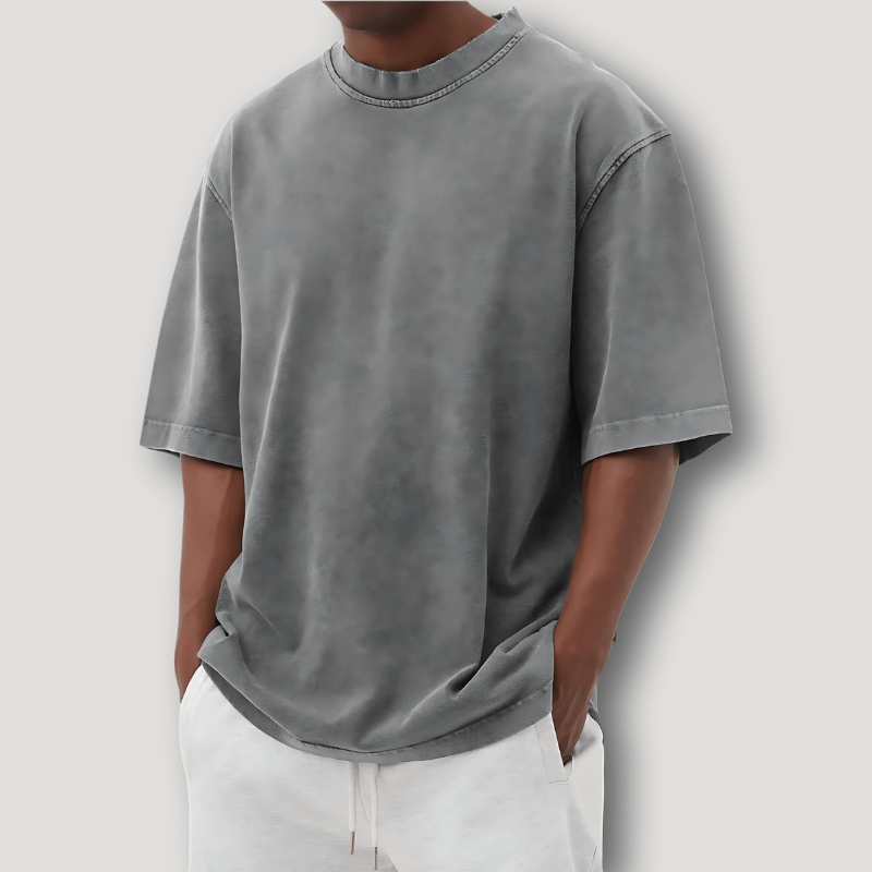Jonte - Men's Oversized T-Shirt, Dropped Shoulder Tee in Soft Cotton 4