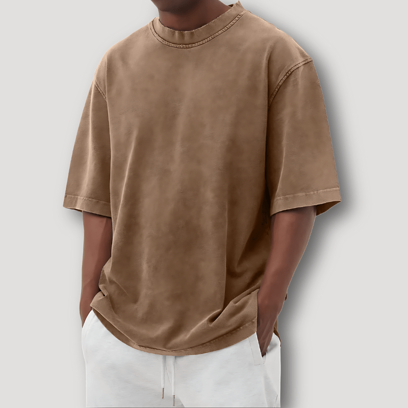 Jonte - Men's Oversized T-Shirt, Dropped Shoulder Tee in Soft Cotton 6