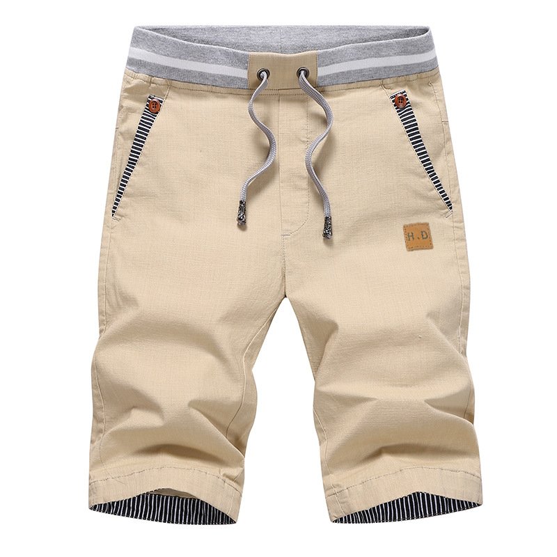Knee-Length Men's Shorts Comfortable Summer Fit Casual Cotton Blend 10