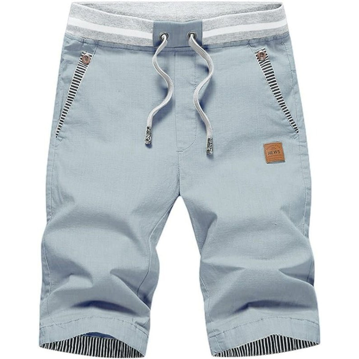 Knee-Length Men's Shorts Comfortable Summer Fit Casual Cotton Blend 13