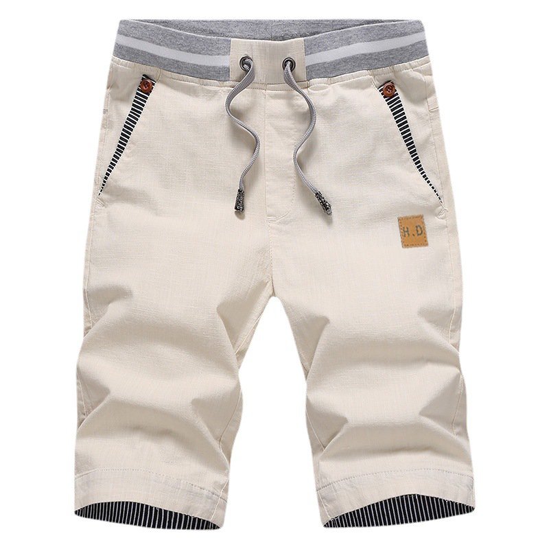 Knee-Length Men's Shorts Comfortable Summer Fit Casual Cotton Blend 14