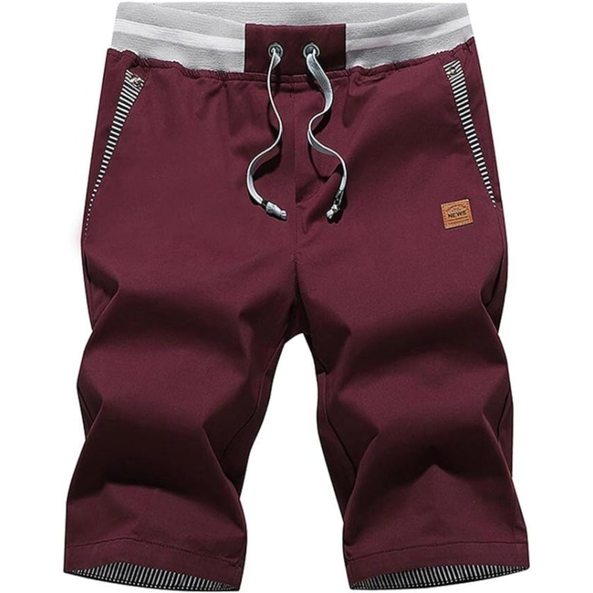 Knee-Length Men's Shorts Comfortable Summer Fit Casual Cotton Blend 15