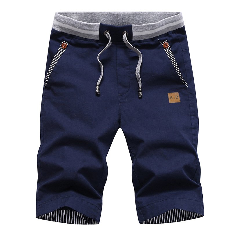 Knee-Length Men's Shorts Comfortable Summer Fit Casual Cotton Blend 9