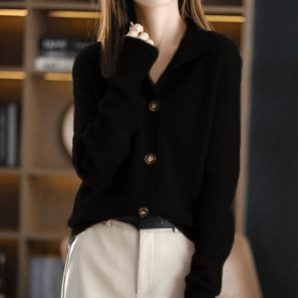 Knit Gilet Women Cashmere Blend Stylish Fall Layer Casual 6