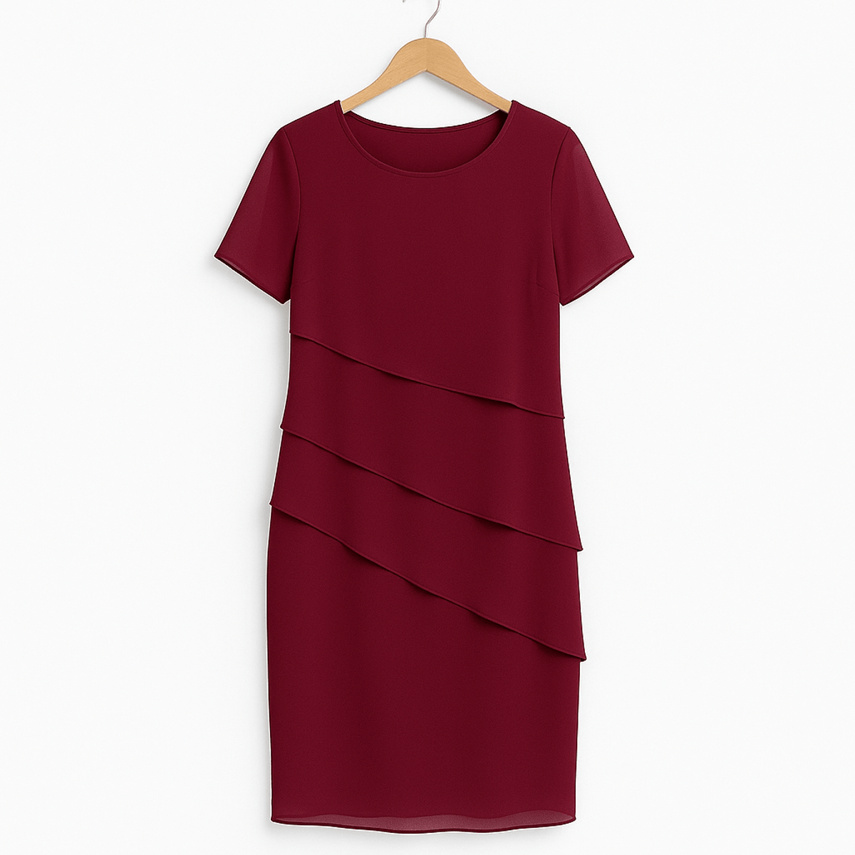 Layered Chiffon Dress Women Elegant Casual Formal Summer Wedding Guest 1