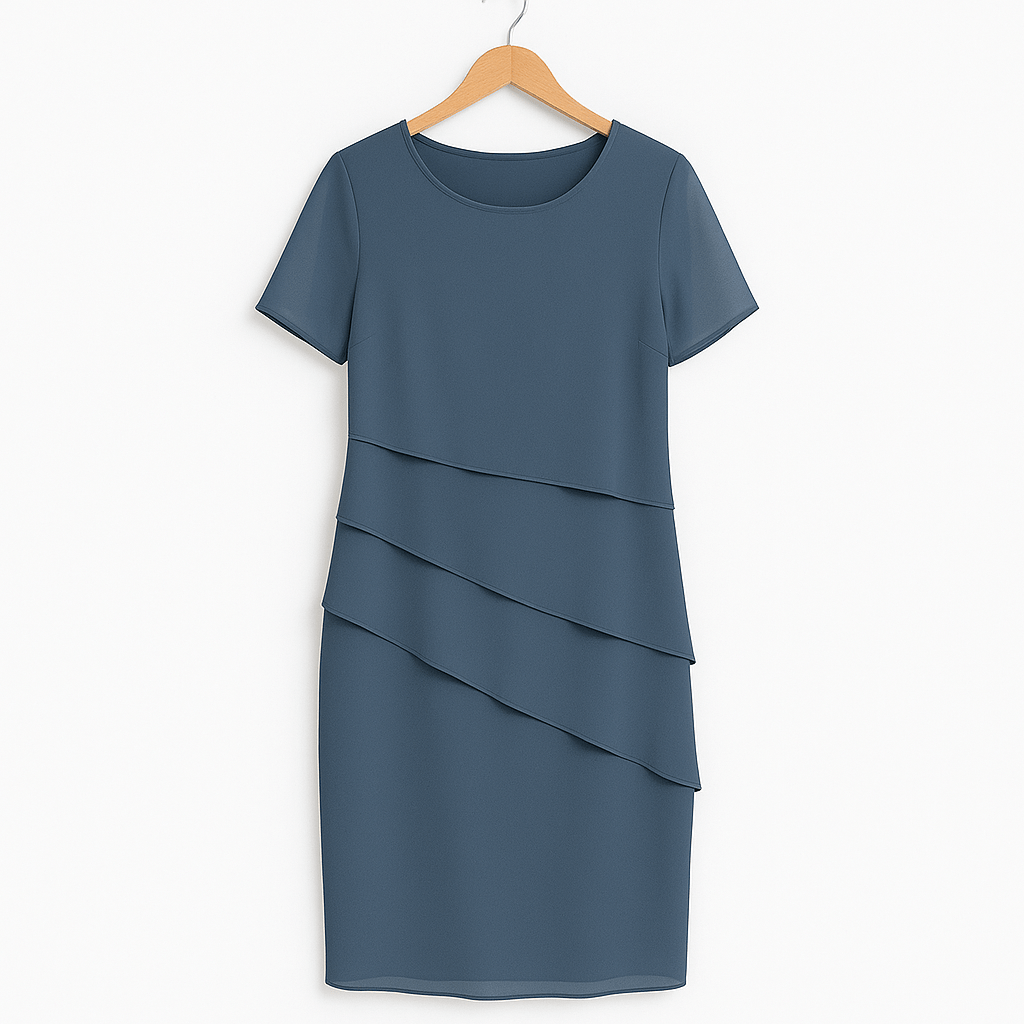 Layered Chiffon Dress Women Elegant Casual Formal Summer Wedding Guest 3