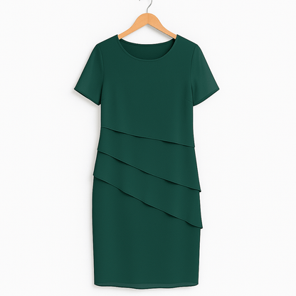 Layered Chiffon Dress Women Elegant Casual Formal Summer Wedding Guest 5