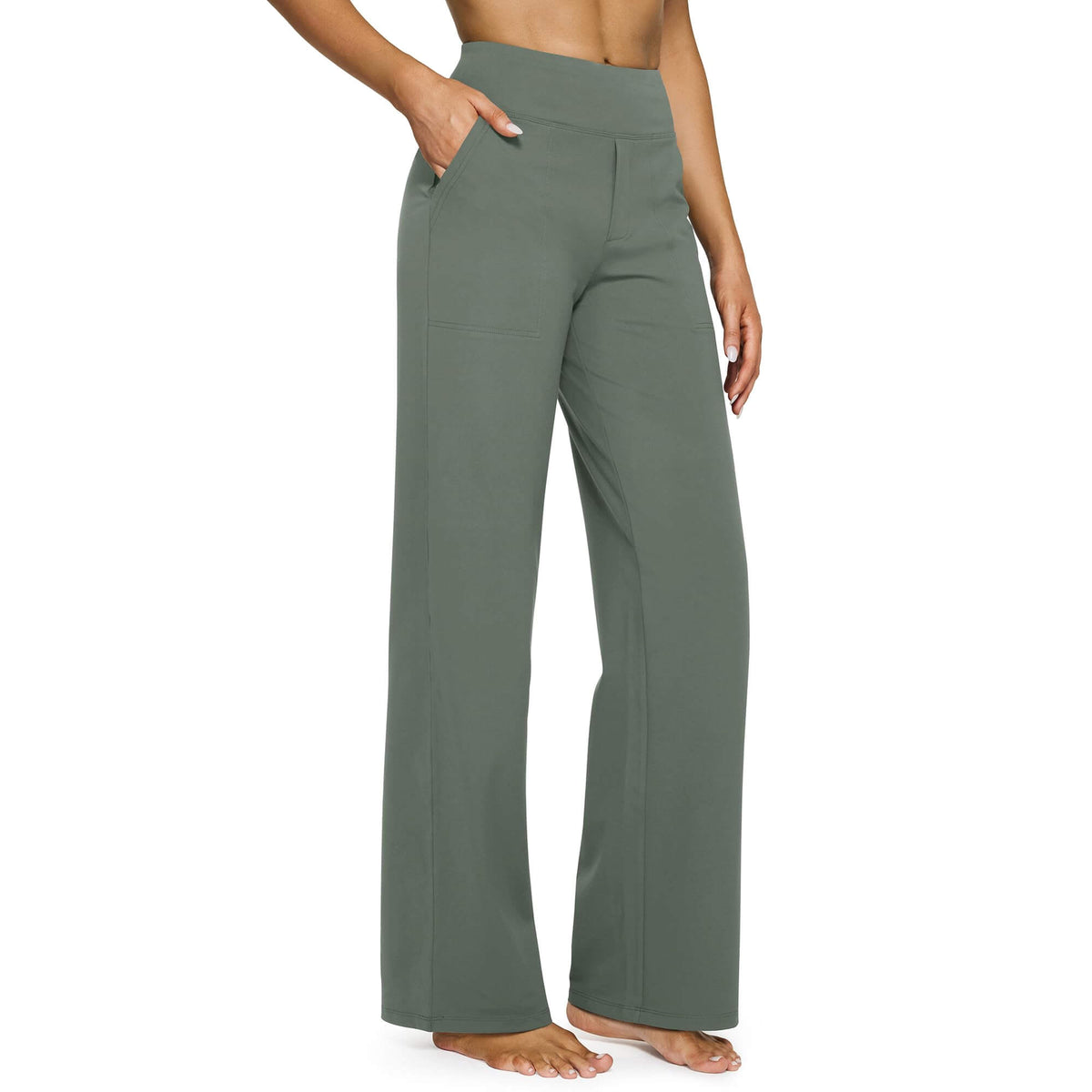 Madison | Vielseitige High-Waist-Hose mit weitem Bein