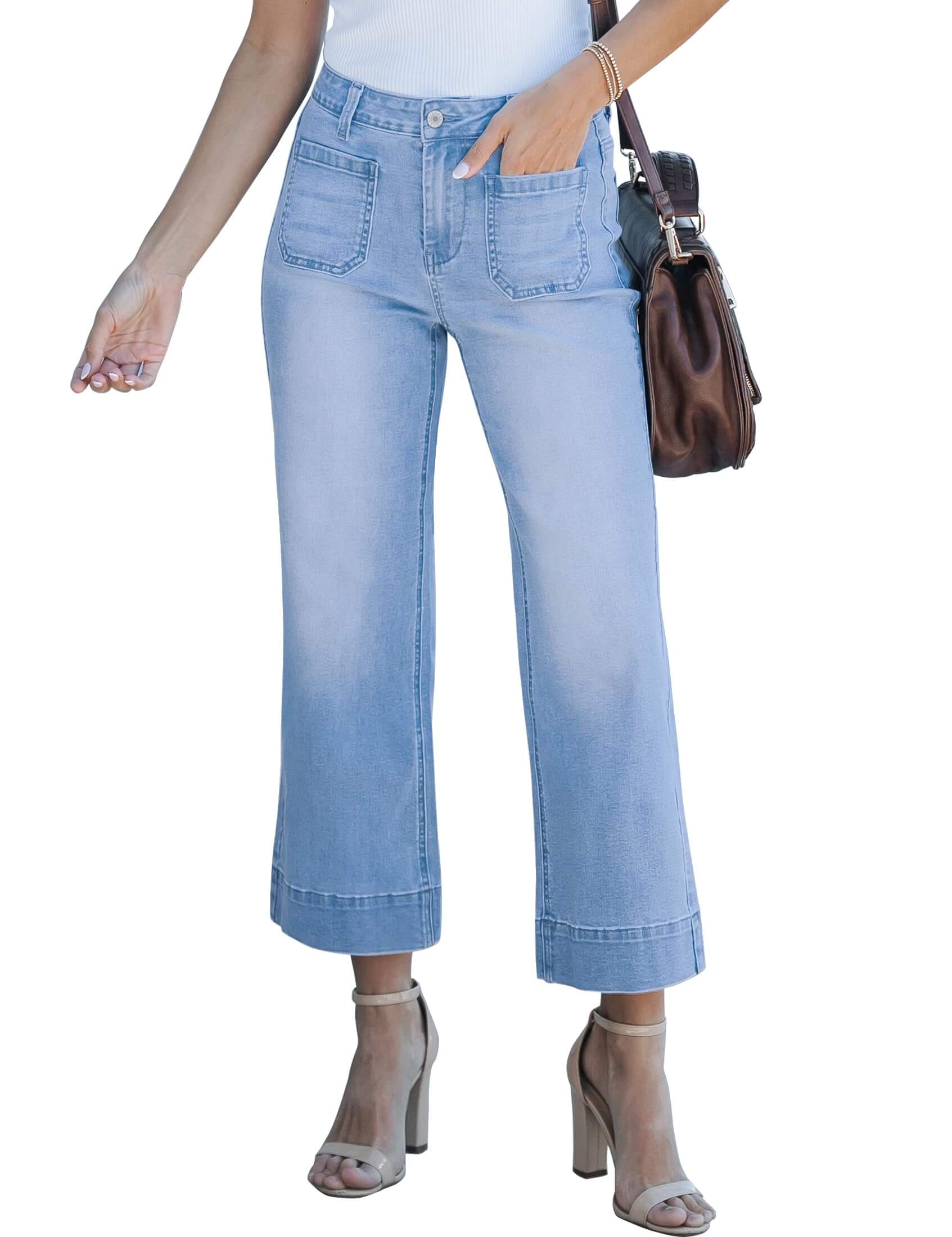 Harper | Trendige High-Waist Schlagjeans