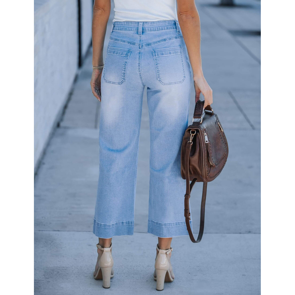 Harper | Trendige High-Waist Schlagjeans