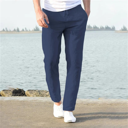 Lightweight Linen Pants Men Casual Comfortable Summer Style 5