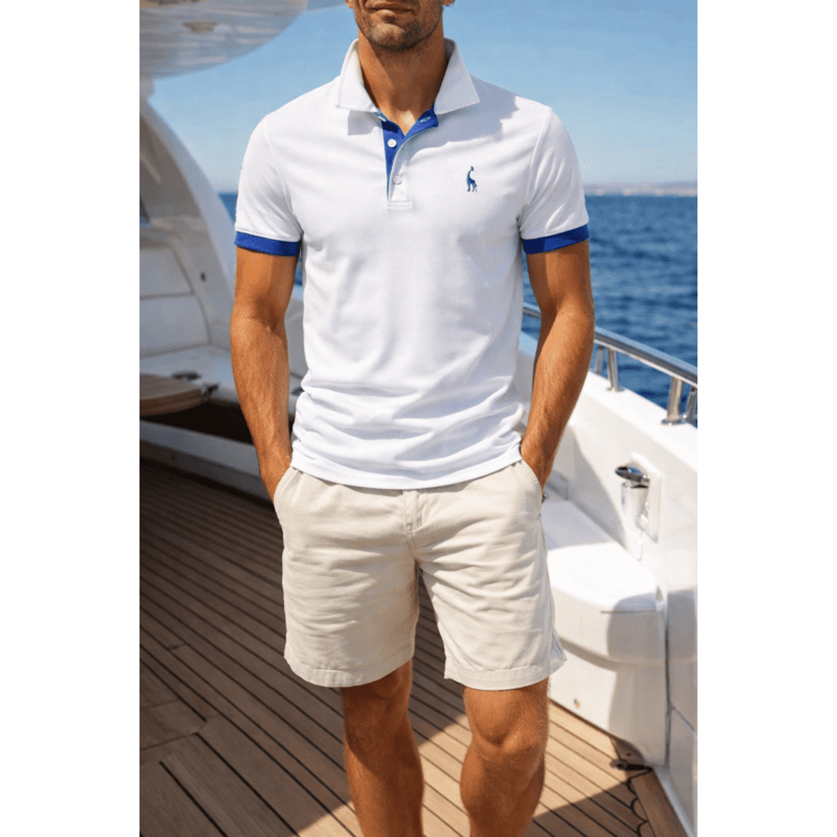 Lightweight Polo Shirt Men Soft Fabric Casual Wear Stylish Golf Shirt 2