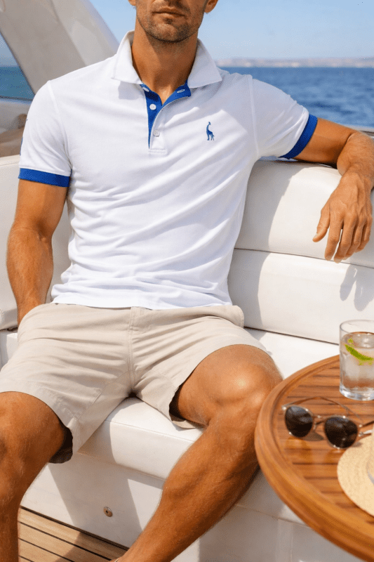 Lightweight Polo Shirt Men Soft Fabric Casual Wear Stylish Golf Shirt 6