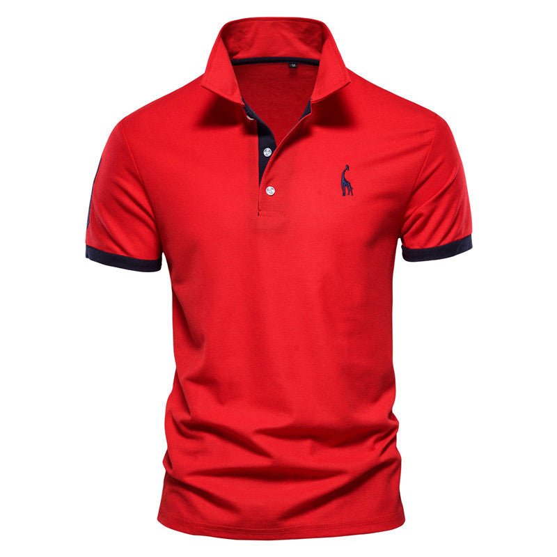 Lightweight Polo Shirt Men Soft Fabric Casual Wear Stylish Golf Shirt 7
