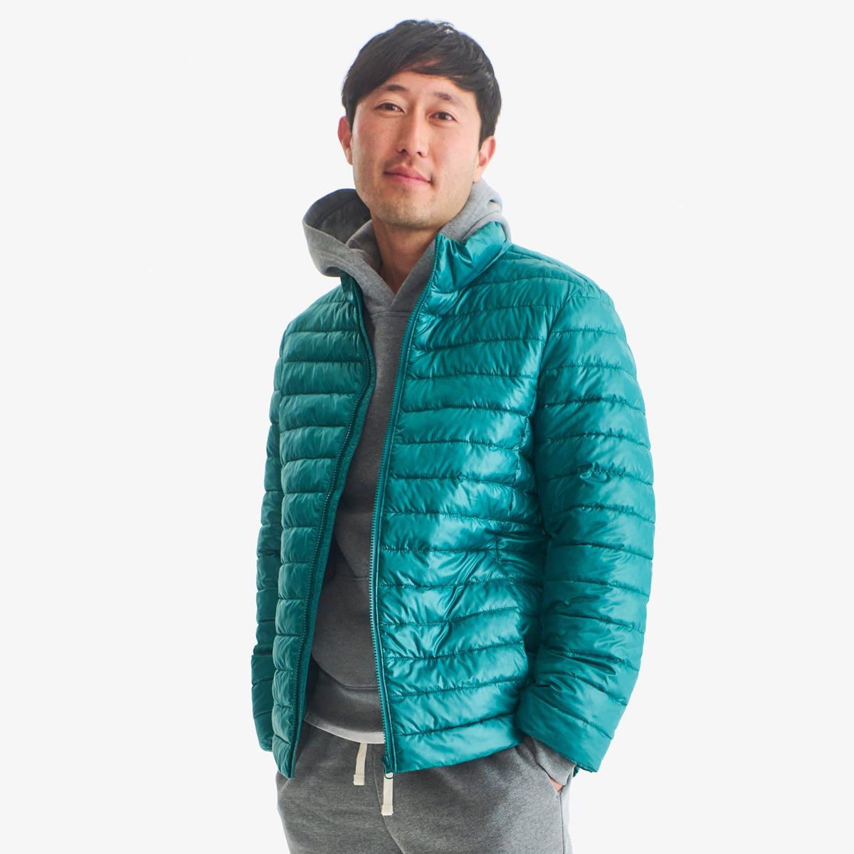 Lightweight Puffer Jacket Unisex Fit Eco-Friendly Warmth Stylish 1