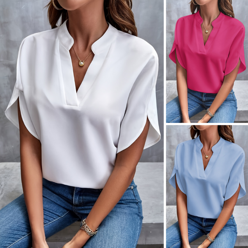 Lightweight Summer Blouse Women Elegant Airy Design Casual Chic 6