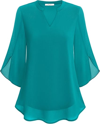 Lightweight Women's Blouse Elegant Casual Wear Versatile Stylish Top 3