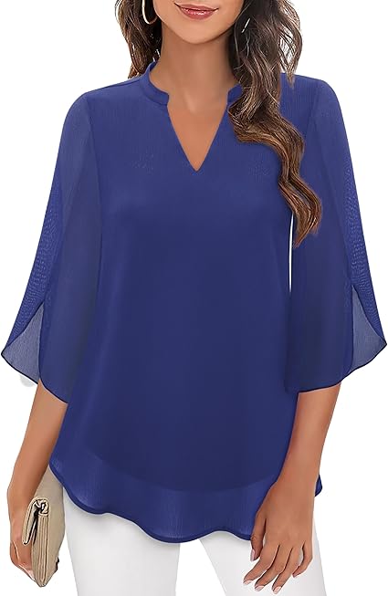 Lightweight Women's Blouse Elegant Casual Wear Versatile Stylish Top 6